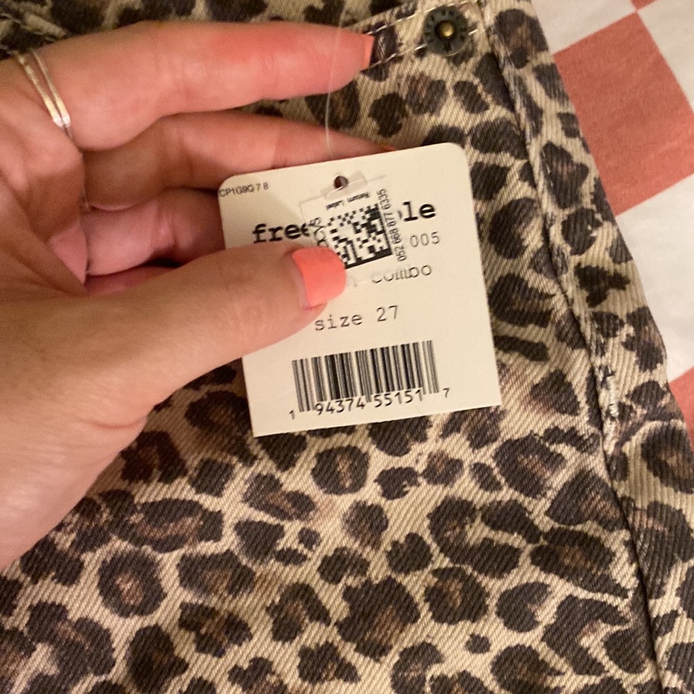 Free People Cheetah Print Denim Skirt - Picture 5 of 5